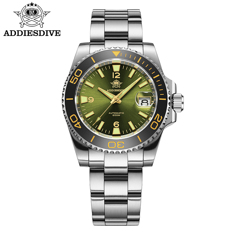 Men Accessories Bracelet - ADDIESDIVE 새로운 다이빙 선물 시계 남자