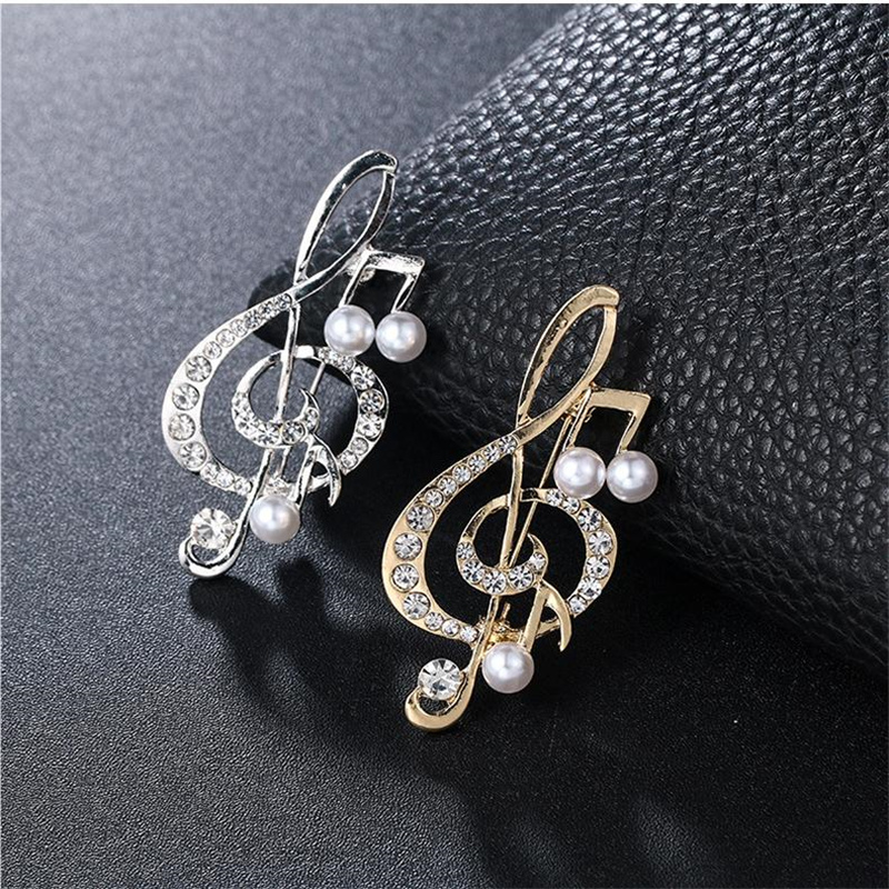 Men'S Accessories Gift Ideas - 1Pc 우아한 음표 브로치 남자를위한 세련된
