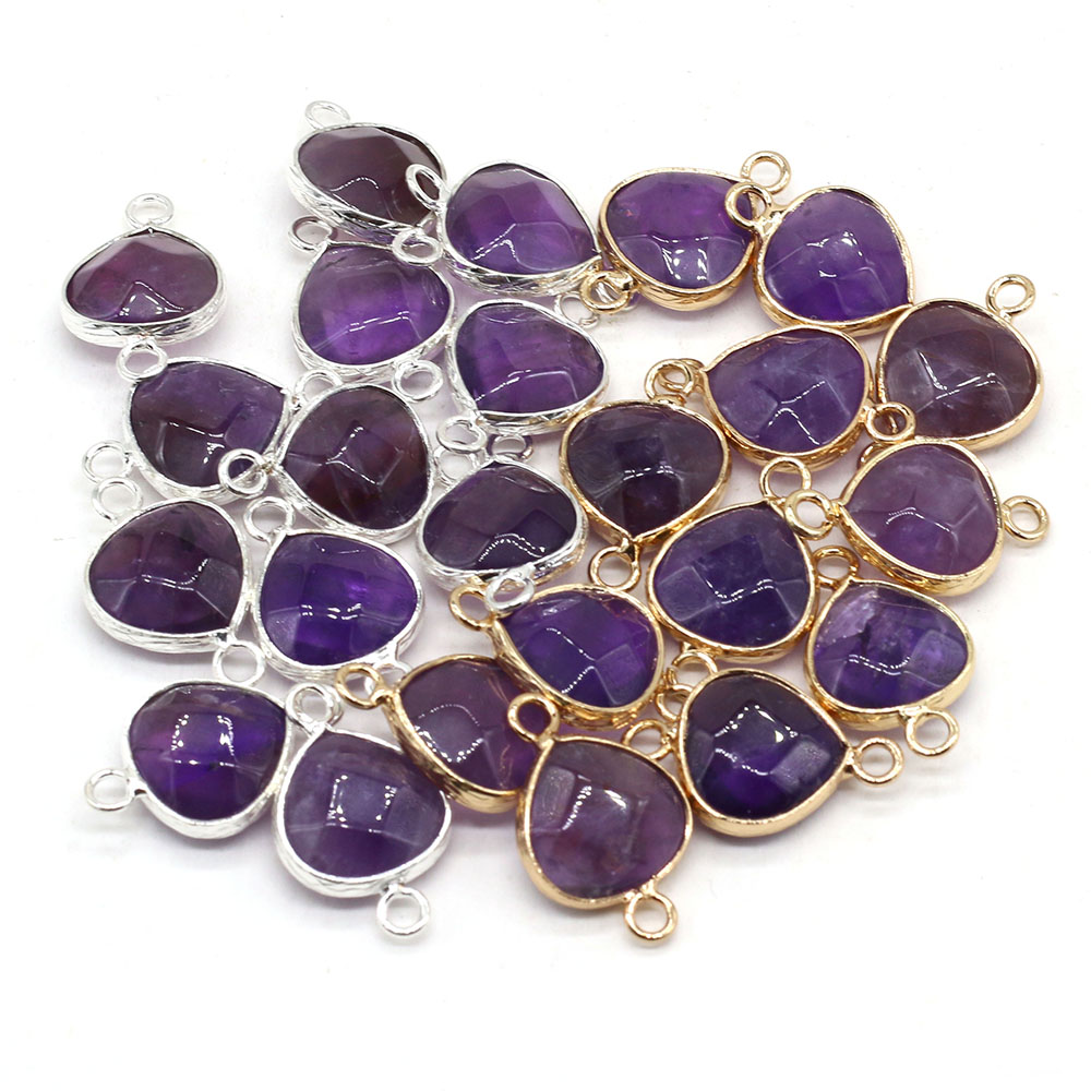 Men Accessories Bracelet - 2pcs 천연 돌 커넥터 DIY 여성을위한