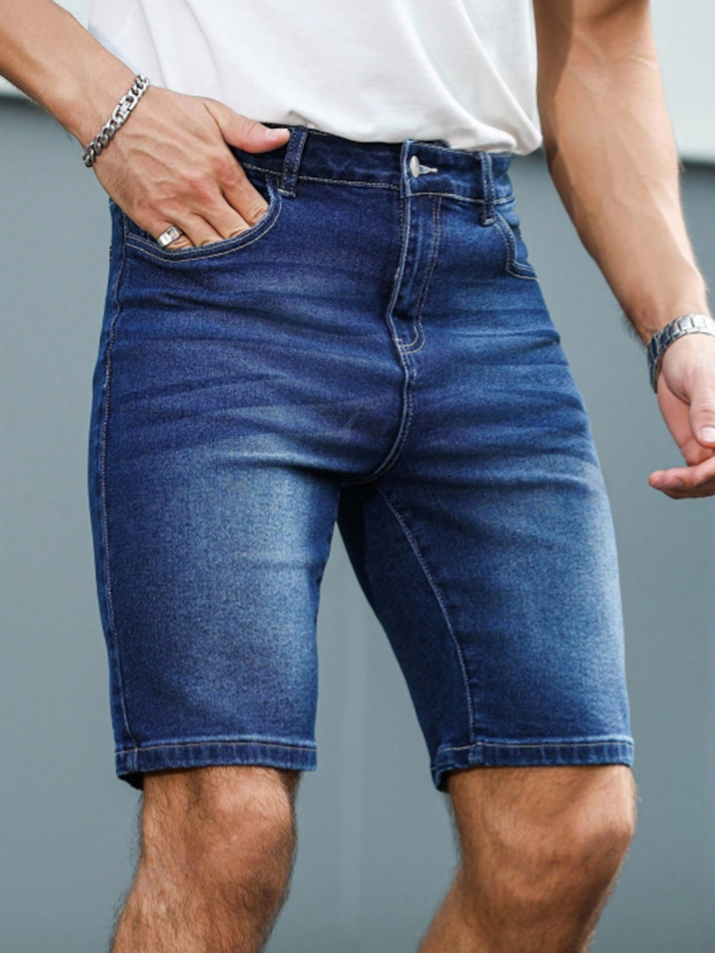 남성 슬림 스트레이트 핏 워싱 데님 반바지, 여름 스트 - Levis Jeans 501 리뷰 및 가격
