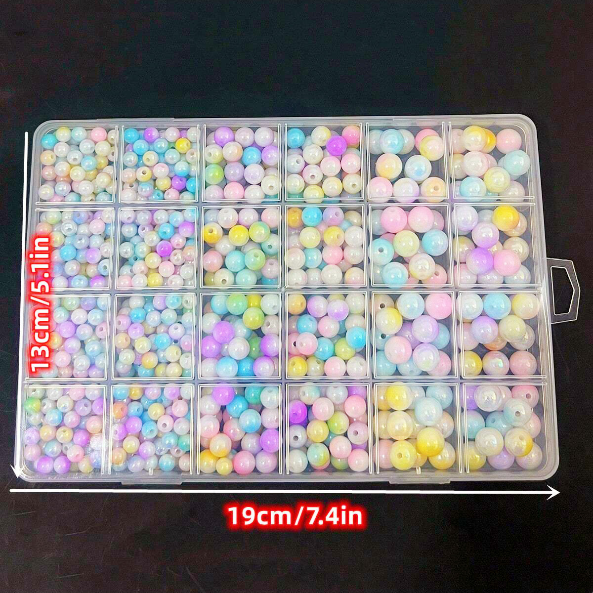 800개/24칸 세트 박스 6mm/8mm/10mm 귀여 - Men Accessories Bracelet 리뷰 및 가격