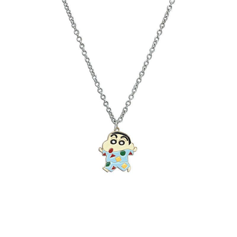 크레용 신짱 만화 목걸이 귀여운 일본식 베스트 프렌드  - Men'S Accessories Best 리뷰 및 가격