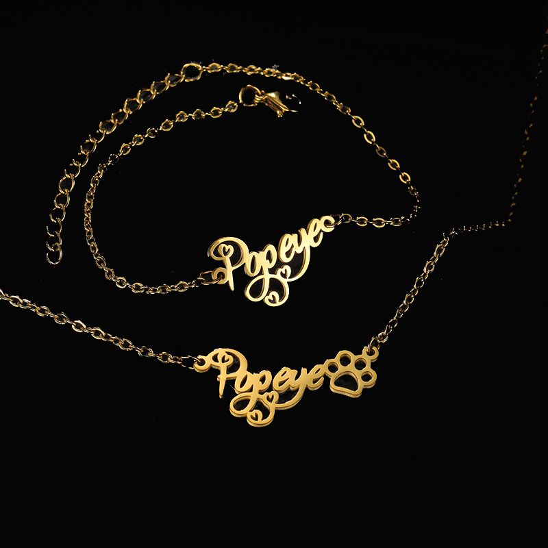 Goxijite 사용자 정의 이름 목걸이 세트 여성 스 - Men Accessories Bracelet 리뷰 및 가격