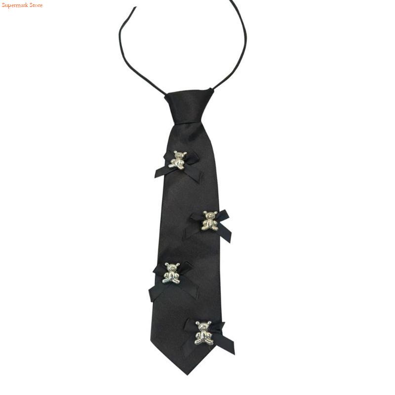 Q5WE 우아한 블랙 넥타이 프리미엄 폴리에스터 원단  - Men'S Accessories Premium 리뷰 및 가격