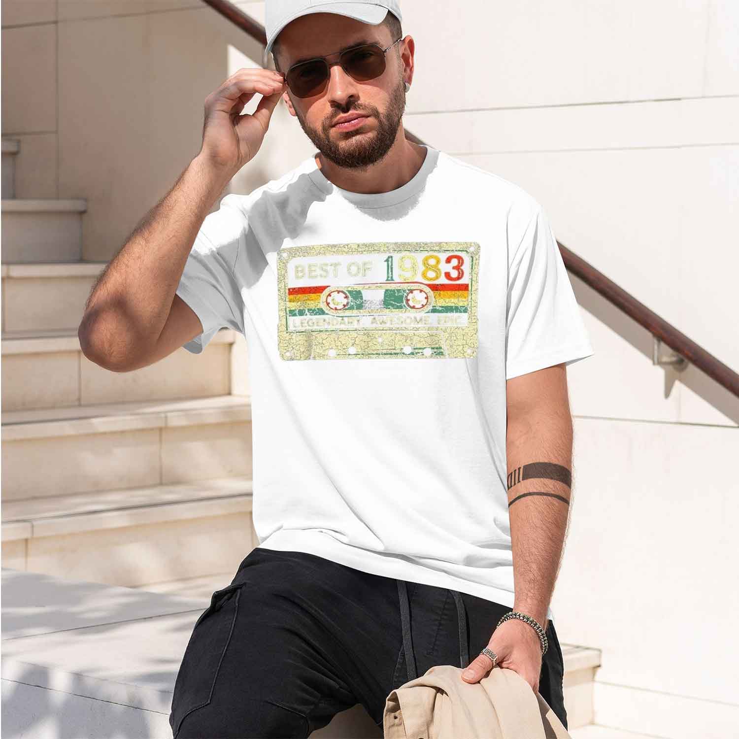 41세를 위한 1983년제작 CL 오리지널 빈티지 티셔 - Men'S Accessories Gift Ideas 리뷰 및 가격