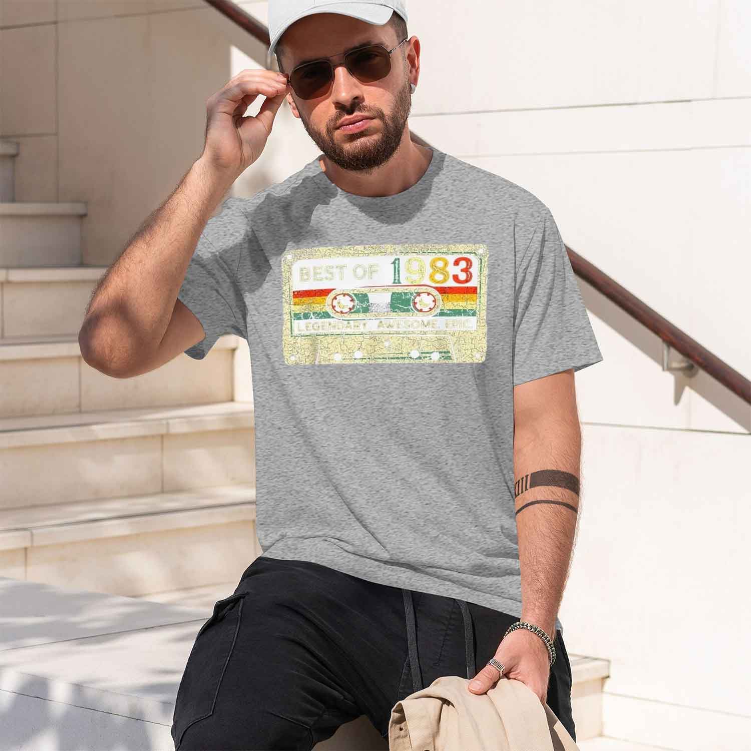 41세를 위한 1983년제작 CL 오리지널 빈티지 티셔 - Men'S Accessories Gift Ideas 리뷰 및 가격