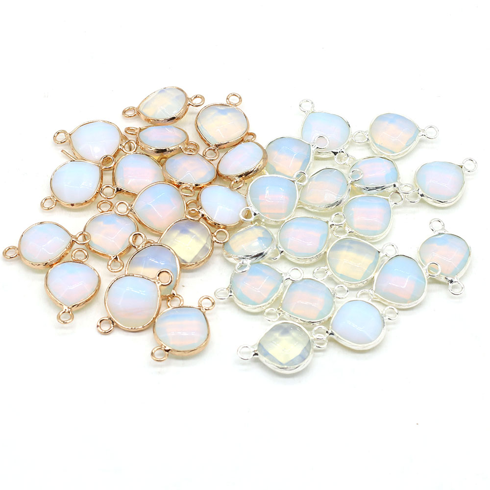 2pcs 천연 돌 커넥터 DIY 여성을위한 뚱뚱한 워터 - Men Accessories Bracelet 리뷰 및 가격
