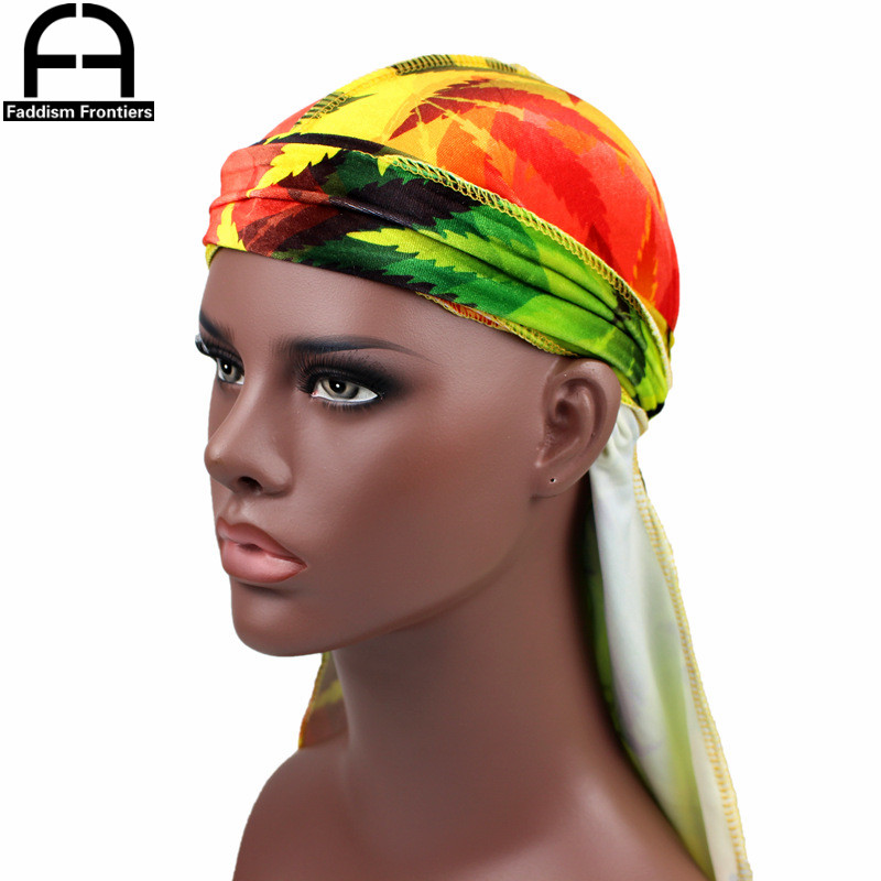 프리미엄 남자 잎 인쇄 벨벳 Durags Bandana - Men'S Accessories Premium 리뷰 및 가격