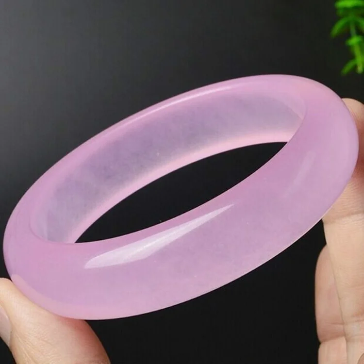 천연 핑크 옥 뱅글 팔찌, 손으로 조각한 부적, 패션  - Men Accessories For Hand 리뷰 및 가격