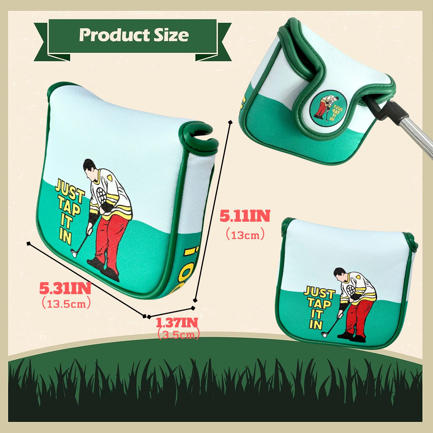 재미있는 PU 가죽 골프 퍼터 커버-프리미엄 클럽, 남 - Men'S Accessories Premium 리뷰 및 가격