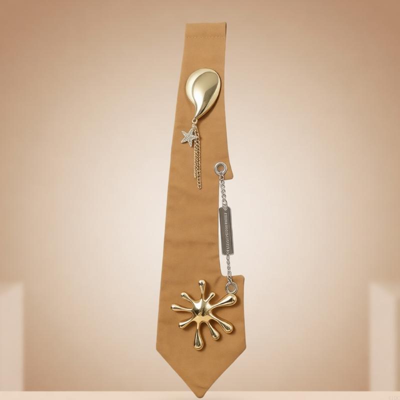 2025 라인스톤이 있는 새로운 조정 가능한 JK 넥타 - Men Accessories Look 리뷰 및 가격