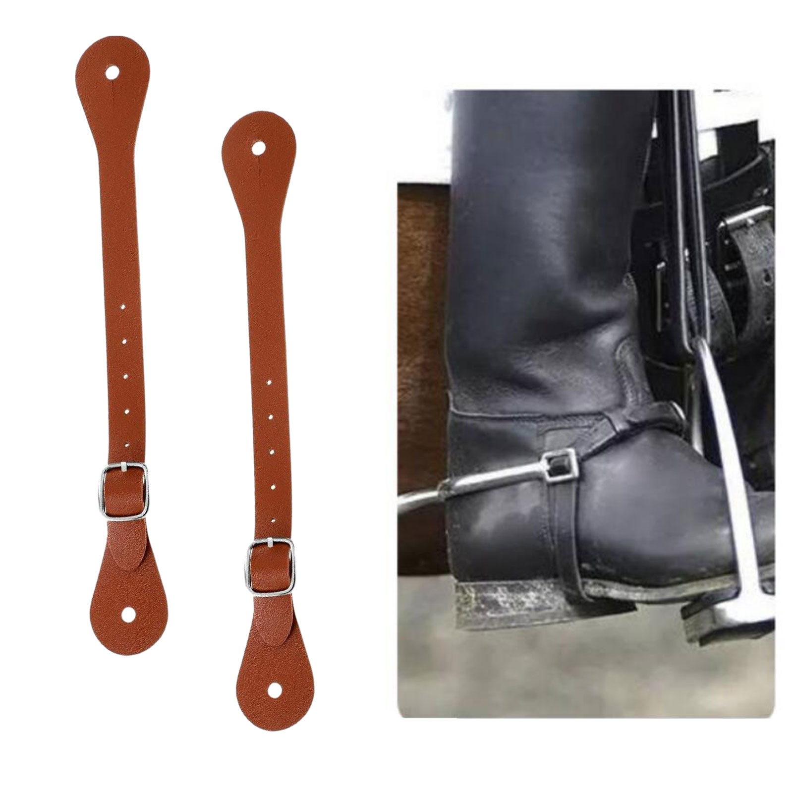 2팩 내구성 승마용 조절 가능한 영국식 부츠 스트랩 프 - Men'S Accessories Premium 리뷰 및 가격