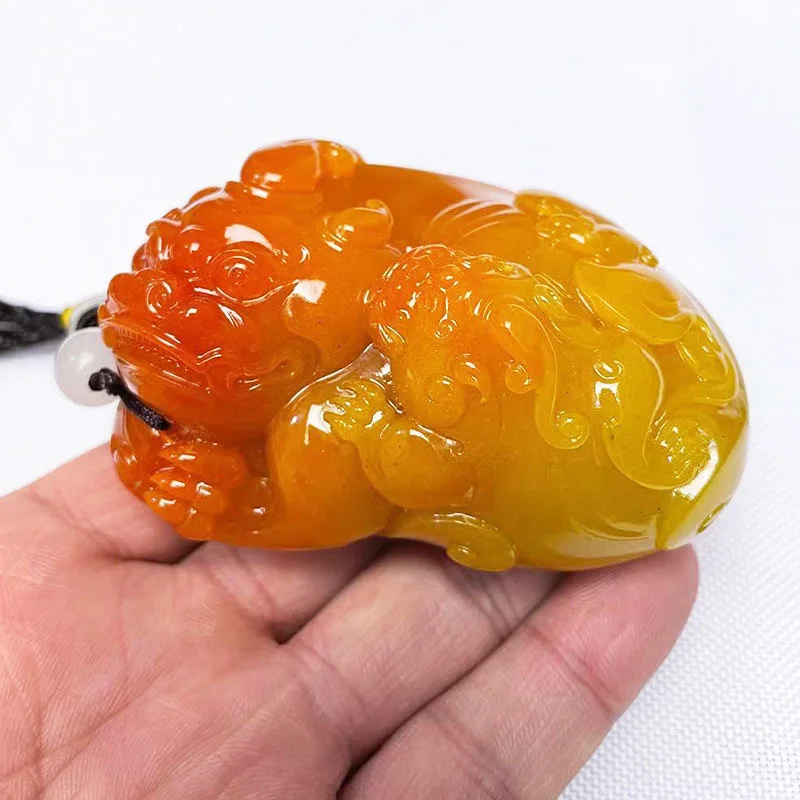 내추럴 황 롱유 픽시우 펜던트 목걸이, 매력적인 주얼리 - Men Accessories For Hand 리뷰 및 가격